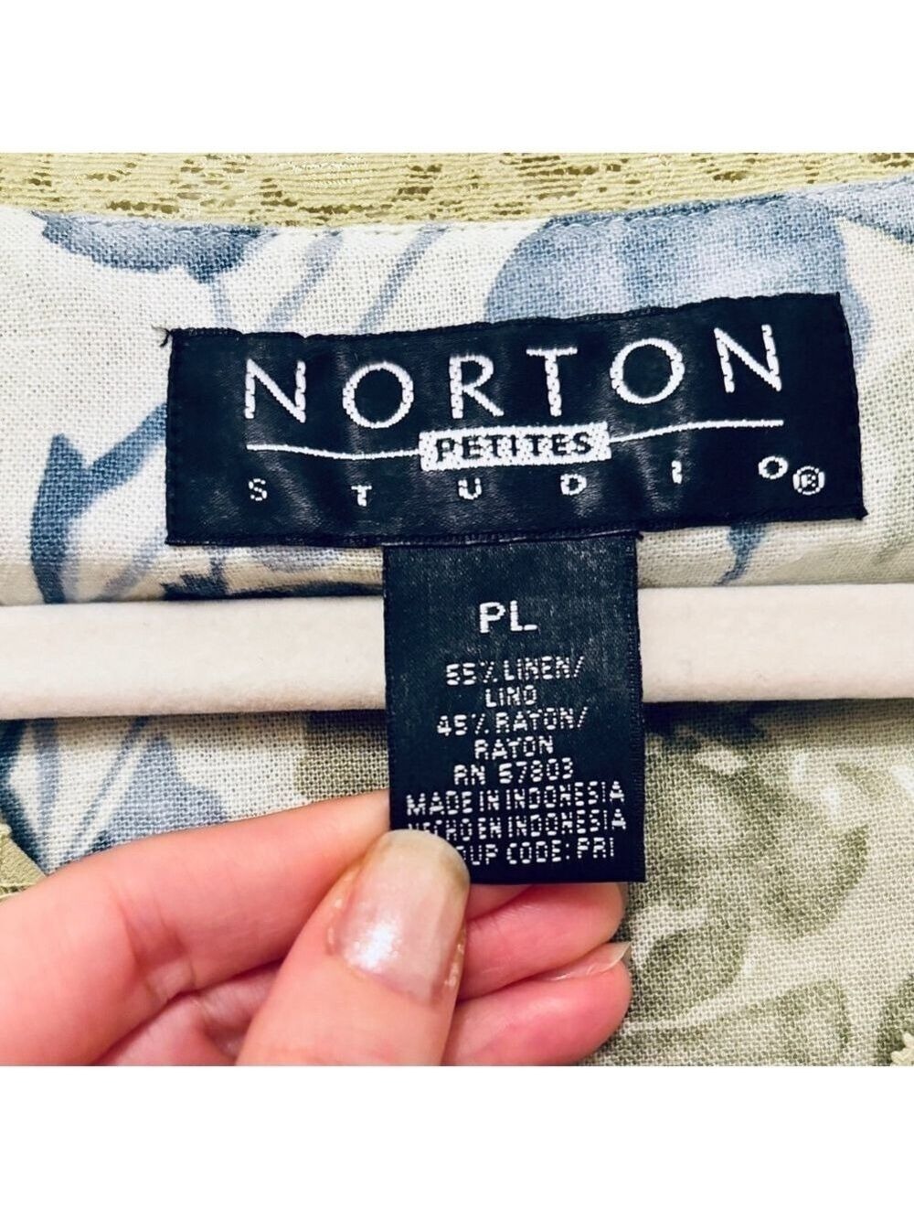 Norton Vintage Green Floral Sleeveless Petites Dress - Picture 7 of 8